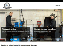 Tablet Screenshot of bandenhandelsomeren.nl